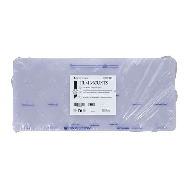 X-Ray Film Mounts 8H6V4BW #2 Translucent Plastic 100/Bx