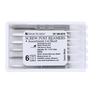 Screw Post Reamers Set 6/Bx