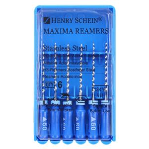 Maxima Hand Reamer 21 mm Size 60 Stainless Steel Blue 6/Bx