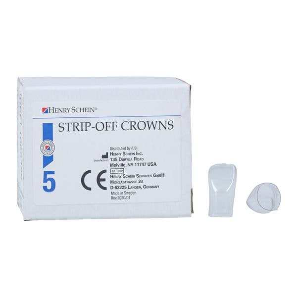 Strip Off Crown Form Size 114 Repl Crwns Upper Right Central Anterior 5/Bx