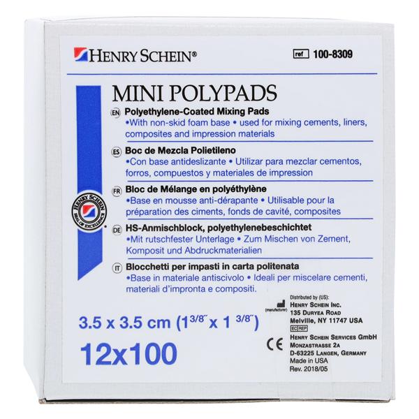 Mixing Pad White 1 3/8 in x 1 3/8 in 12/Bx