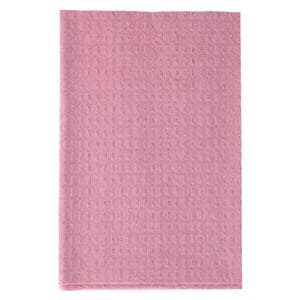 Choice Patient Bib 2 Ply Tissue / Poly 13 in x 18 in Mauve Disposable 500/Ca