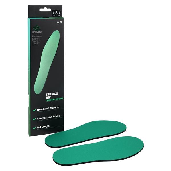 Comfort Insole Green Full Length Men 6-7.5 / Women 7-8.5