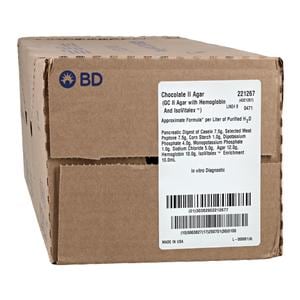 BBL Prepared Media Chocolate II Agar Plate 100/Bx