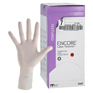 ENCORE Latex Textured Surgical Gloves 7 Standard Natural, 4 BX/CA