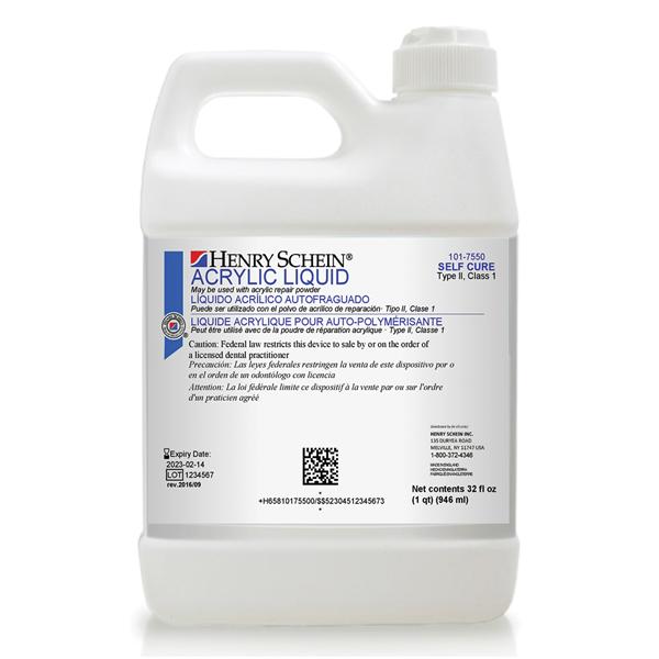 Acrylic Repair Liquid Self Cure Clear 1Qt/Bt