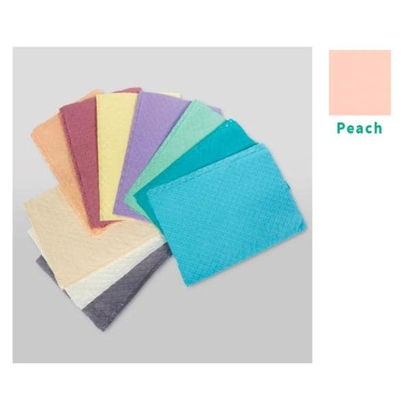 Ultimate Towel Bib 3 Ply Tissue / Poly Back 13 in x 18 in Pch Disposable 500/Ca