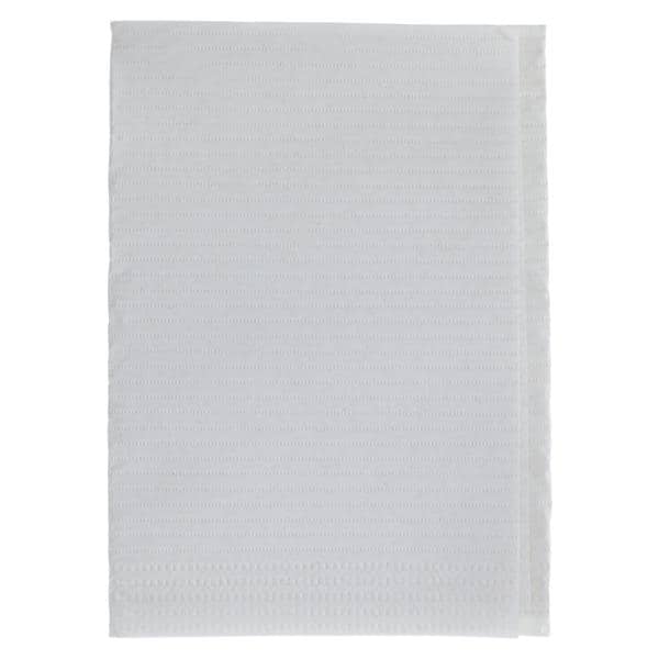 Patient Towel 3 Ply Tissue 13 in x 19 in White Disposable 500/Ca