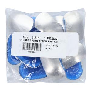 Immobilization Splint Finger Size Small Aluminum 1.5" Ambidextrous