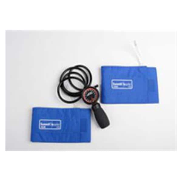 Aneroid Sphygmomanometer Black/Blue Arm Dial Display 2/PK