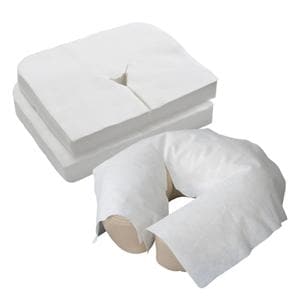 Face Cradle Cover 16 in x 12 in Fiber White Disposable 100/Pk