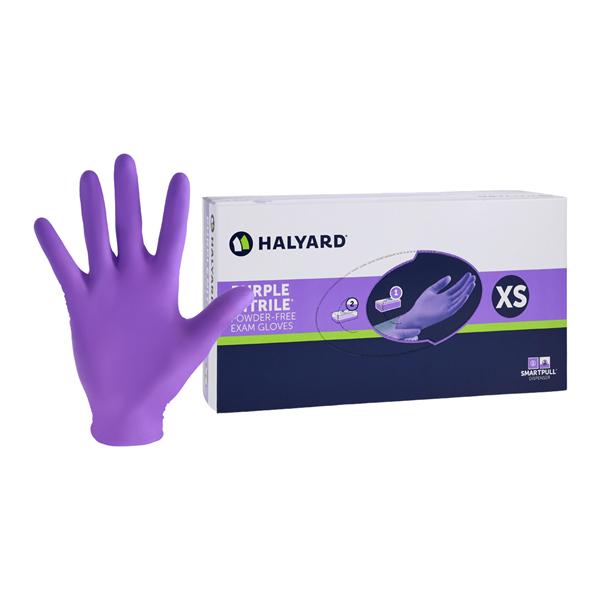 Purple Nitrile Nitrile Exam Gloves X-Small Purple Non-Sterile 100/Bx, 10 BX/CA