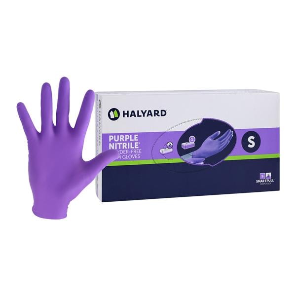 Purple Nitrile Nitrile Exam Gloves Small Purple Non-Sterile 100/Bx, 10 BX/CA