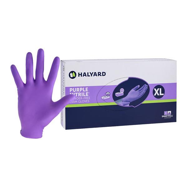 Purple Nitrile Nitrile Exam Gloves X-Large Purple Non-Sterile 90/Bx, 10 BX/CA