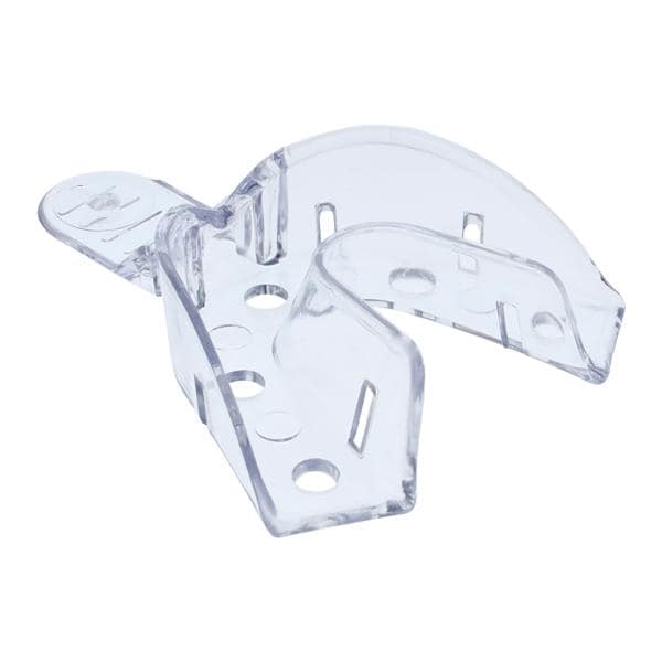 Crystal Tray Disposable Impression Tray Perforated 9P Large Lower 12/Pk