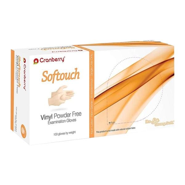 Softouch Vinyl Exam Gloves X-Large Standard Clear Non-Sterile
