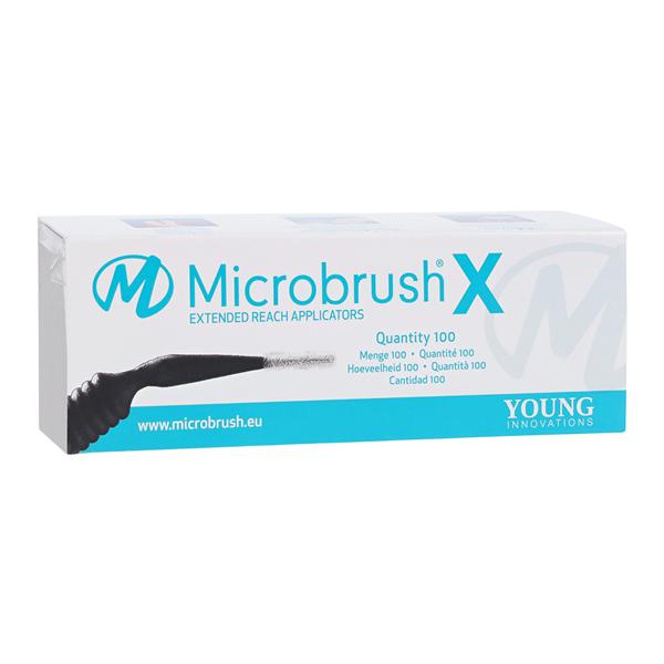Microbrush X Extended Bendable Micro Applicator Super Fine Black 100/Bx