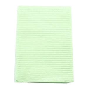 Professional Patient Towel 3 Ply Tissue 13 in x 19 in Green Disposable 500/Ca