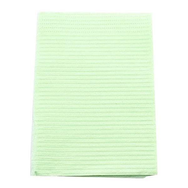 Professional Patient Towel 3 Ply Tissue 13 in x 19 in Green Disposable 500/Ca