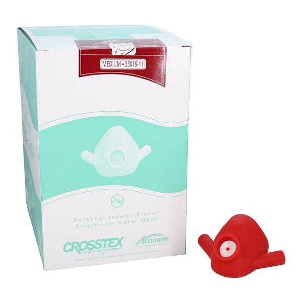 Personal Inhaler Plus Nasal Hood Medium Sassy Strawberry 24/Pk