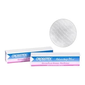 Advantage Plus Cotton Filled Gauze Sponge 2x2" 4 Ply Non-Sterile Square LF