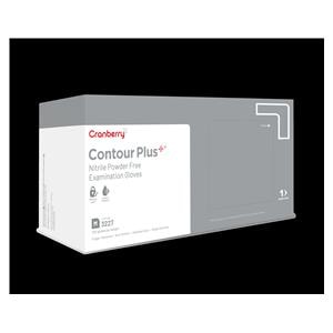 Contour Plus Nitrile Exam Gloves Medium Pro White Non-Sterile