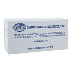 Label World Light Handle Cover 3.25 in x 8 in Clear 1000/bx