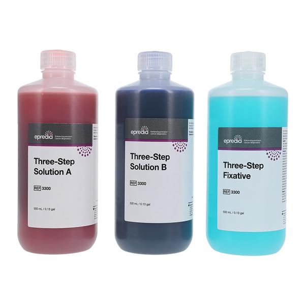 Three-Step Stain Stain Kit Hematology 3x500mL 1/Kt