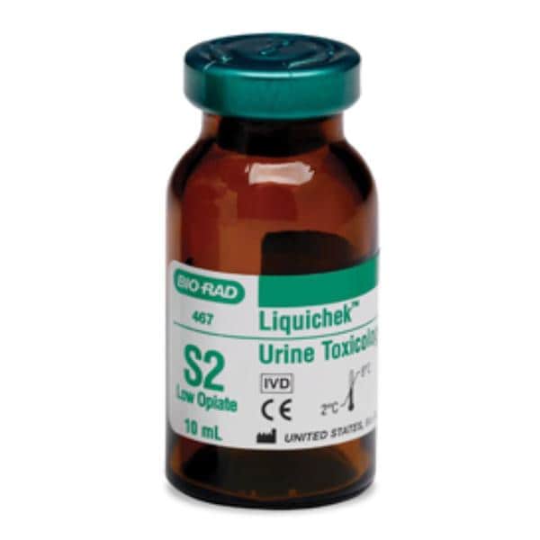 Liquichek Urine Toxicology Level S2 Low Opiate Control 10x10mL f/ Analyzer 10/Bx