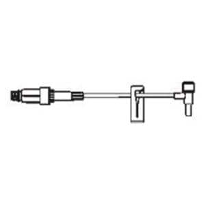 IV Extension Set Needleless 5" T-Port Spin-Lock Male Luer Slip Connector 100/Ca