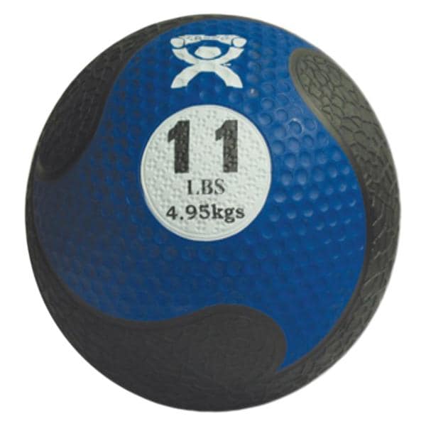 CanDo Medicine Ball Rubber 9" Blue Firm 11lb