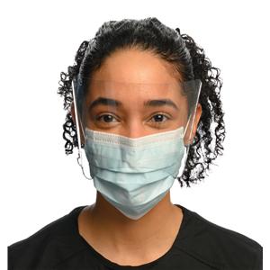 Isofluid Fog-Free Combination Mask / Shield ASTM Level 1 Anti-Fog Turqus 25/Bx