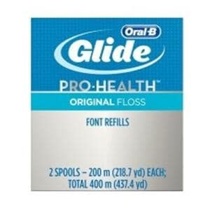 Glide Unwaxed Teflon Floss 200 Meters Font Refills 2/Bx, 48 BX/CA