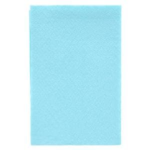Choice Patient Bib 2 Ply Tissue / Poly Back 13 in x 18 in Blue Disposable 500/Ca