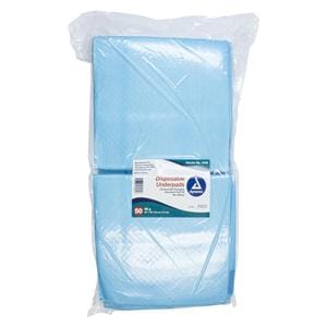 Incontinence Underpad Unisex 30x36" High Blue 100/Ca
