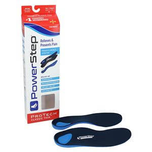Powerstep ProTech Classic Plus Insole Black/Blue Full Length M 5-5.5 / W7-7.5