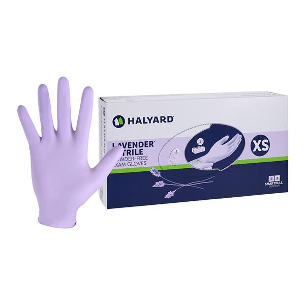 Lavender Nitrile Exam Gloves X-Small Lavender Non-Sterile 250/Bx