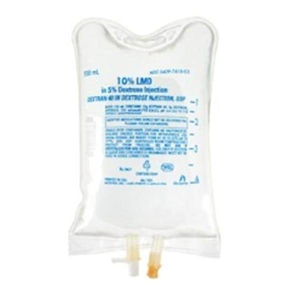 LMD in 5% Dextrose Injection 10% Bag 500mL 12/Package
