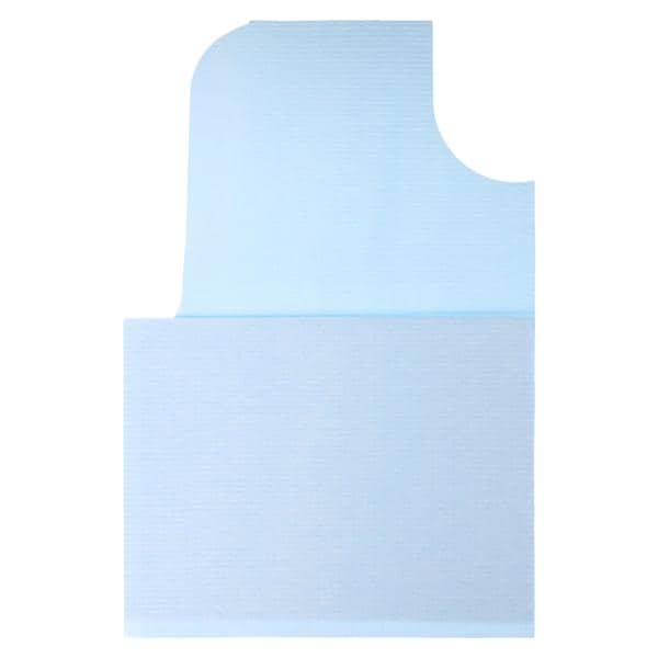 Everyday Oral Surgery Bib TPT 29 in x 42 in Blu Disposable 50/Ca