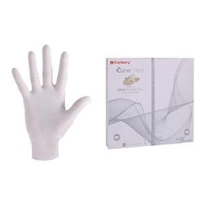 Curve Nitrile Exam Gloves Standard White Non-Sterile