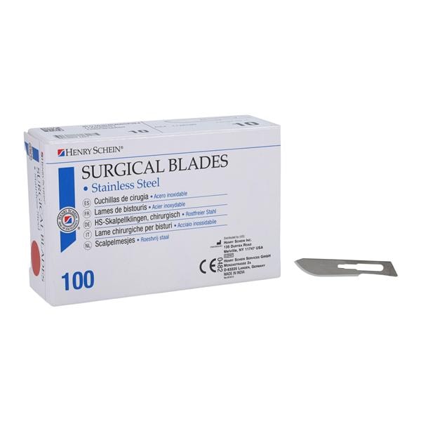 Stainless Steel Sterile Surgical Blade #10 100/Bx