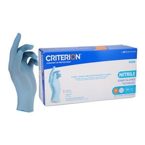 Criterion N300 Nitrile Exam Gloves X-Small Ice Blue Non-Sterile 300/Bx