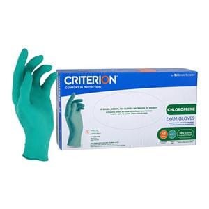 Criterion Chloroprene Exam Gloves X-Small Green Non-Sterile 100/Bx