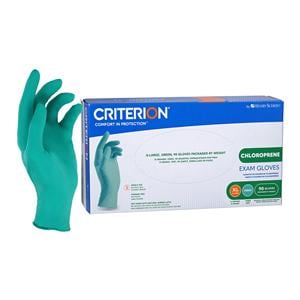 Criterion Chloroprene Exam Gloves X-Large Green Non-Sterile 90/Bx