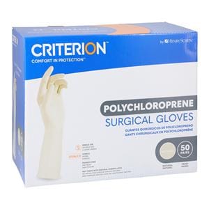 Criterion Polychloroprene Surgical Gloves 5.5 White 50Pr/Bx