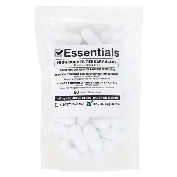 Essentials Alloy Capsules Single Spill Regular Set 50/Pk