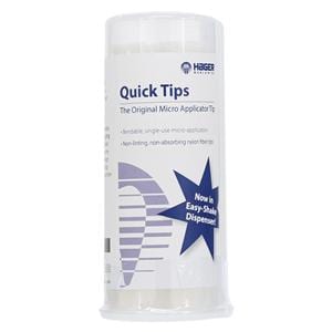 Quick-Tips Flexible Micro Applicator Regular White 100/Bx