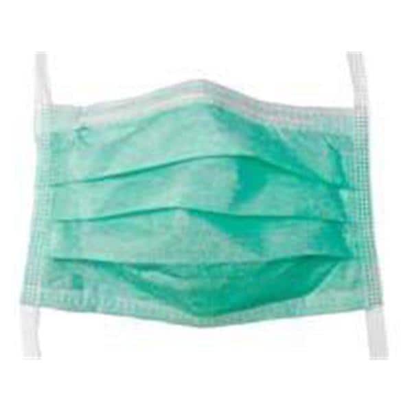 Precept Surgical Mask ASTM F2100 Compliant Level 1 Anti-Fog Adhesive Grn 300/Ca