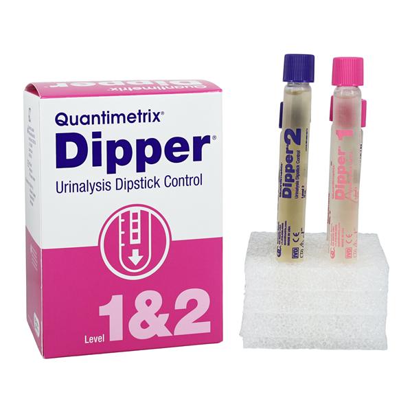 Dipper Urinalysis Dipstick Level 1 & 2 Control 6/Bx