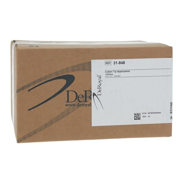 Applicator 3 in Wood Shaft Sterile 250/Ca